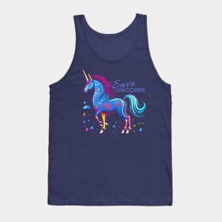 Save the unicorns Tank Top